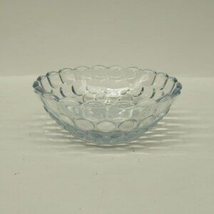 Anchor Hocking Glass Fire King Blue BUBBLE 4 Inch Small Berry Bowl - Scarce